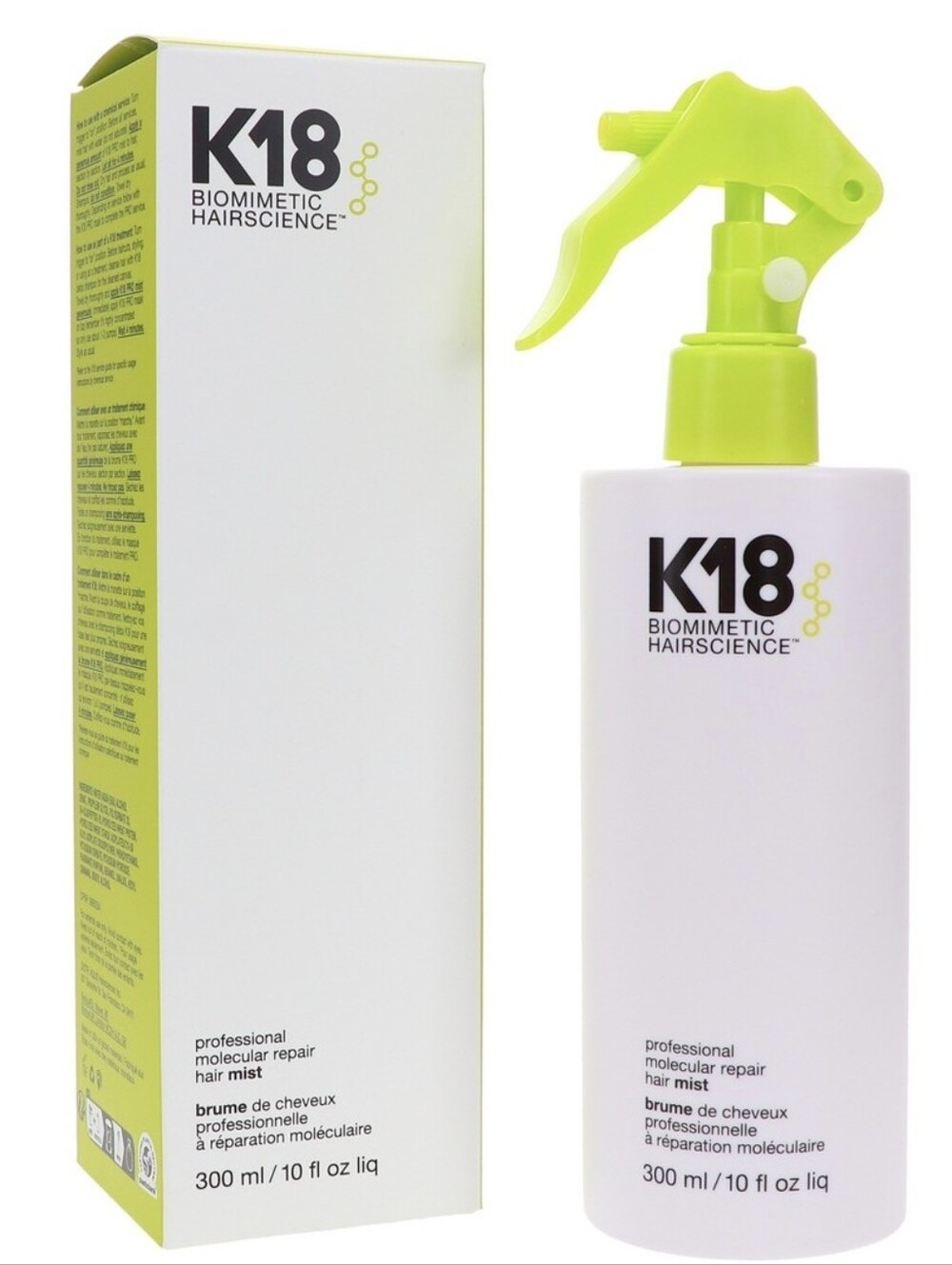K18 Professional Molecular Repair Hair Mist 300ml 10 Fl.oz. New